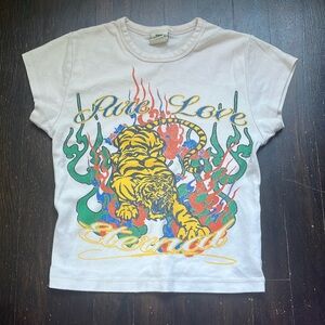 Urban Outfitters Pure Love Tiger Crop top